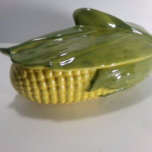 Vintage Shawnee Pottery Corn King Covered 1.5 Qt Casserole & Lid #74 USA